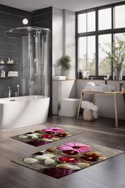 Mijölnir Juego de alfombrillas de baño CT-5144 de 2 piezas Multicolor